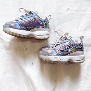 Fila holographic sneakers